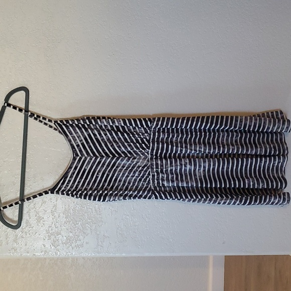 EUC 5th and Love Black and White Stiped Dress Size S - Picture 1 of 5